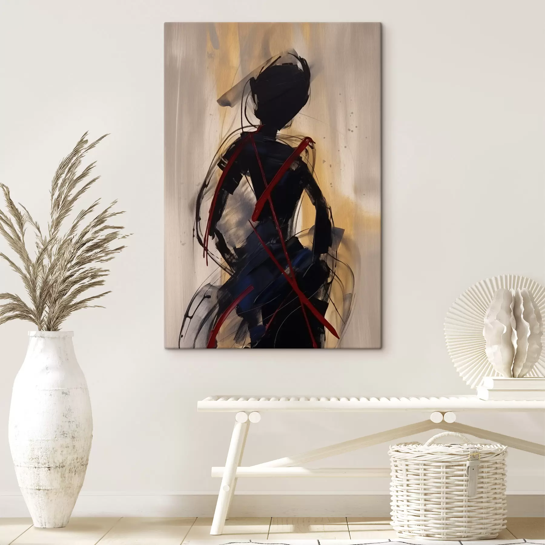 murales de pared Silueta abstracta s47344