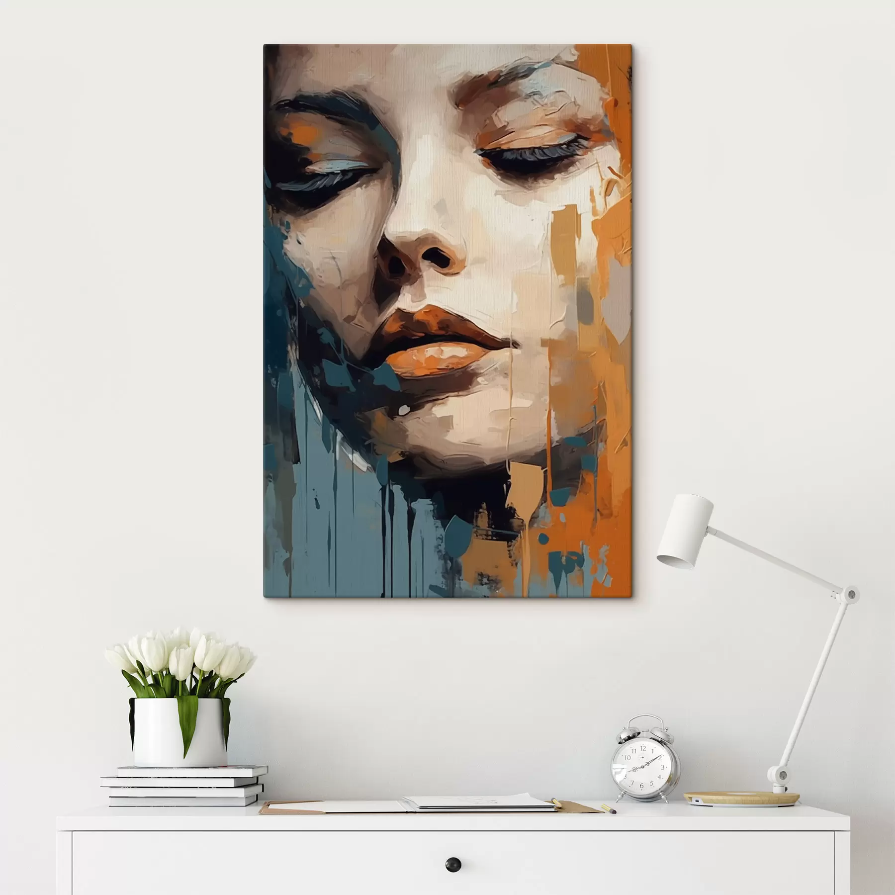 murales de pared Retrato abstracto s47349