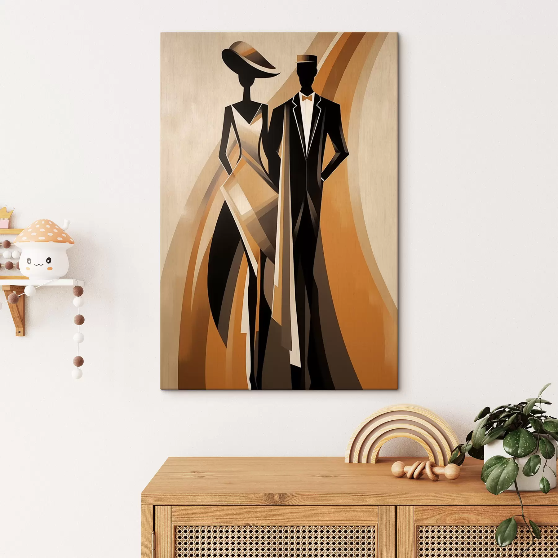 murales de pared pareja abstracta s47357