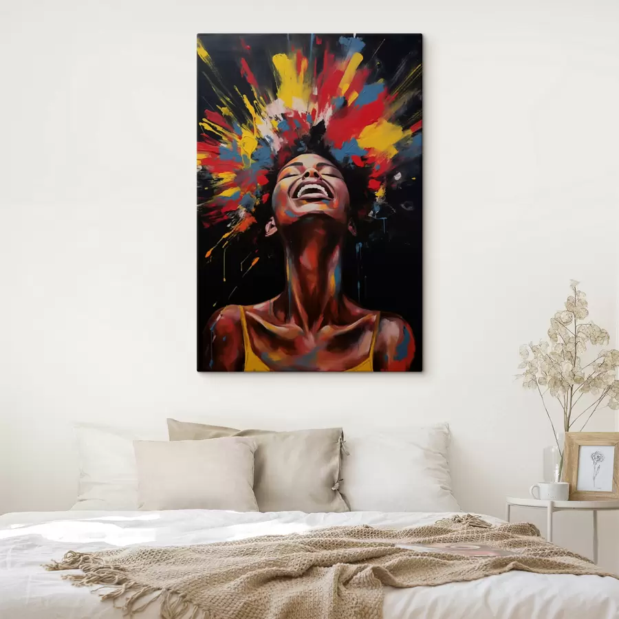 murales de pared Explosión de pintura de colores s47368