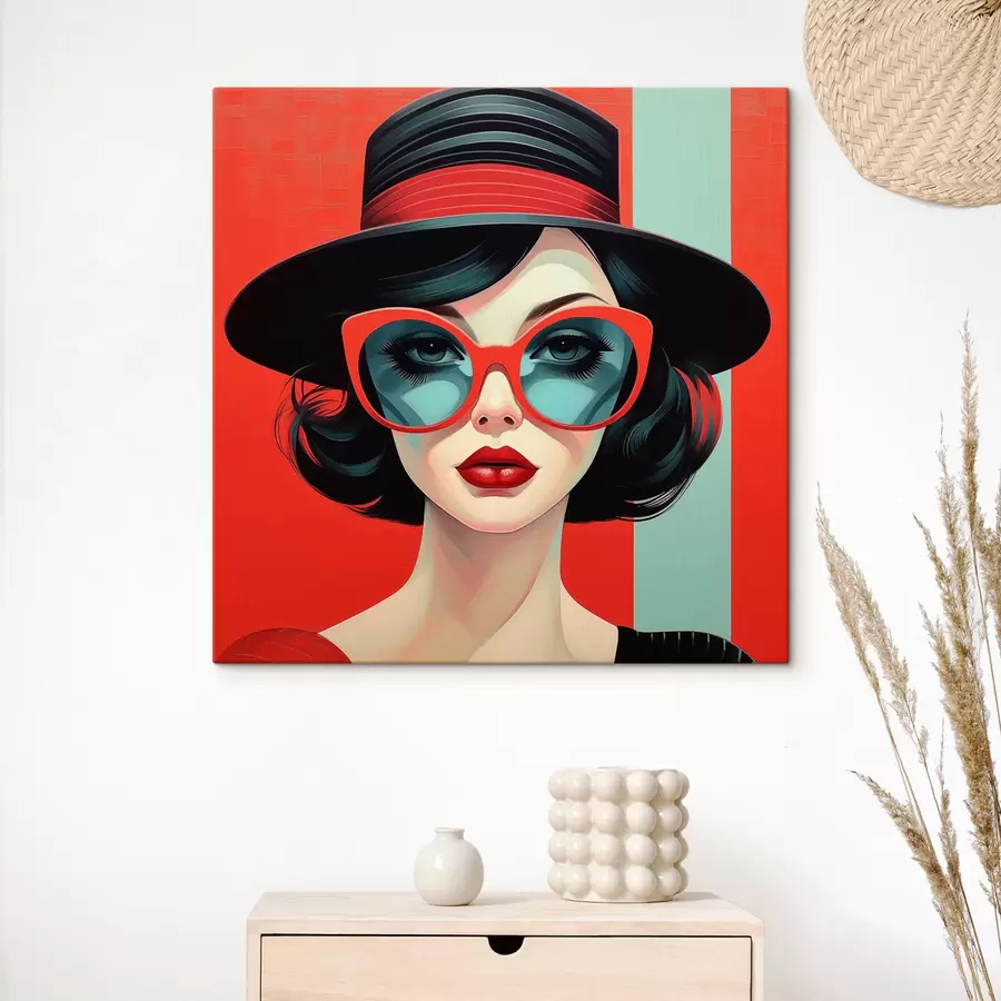 murales de pared Chica pop art s47384