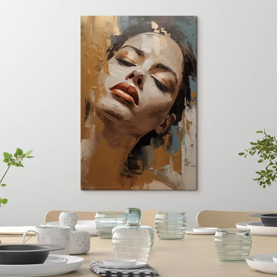 murales de pared Retrato abstracto de una niña s47392