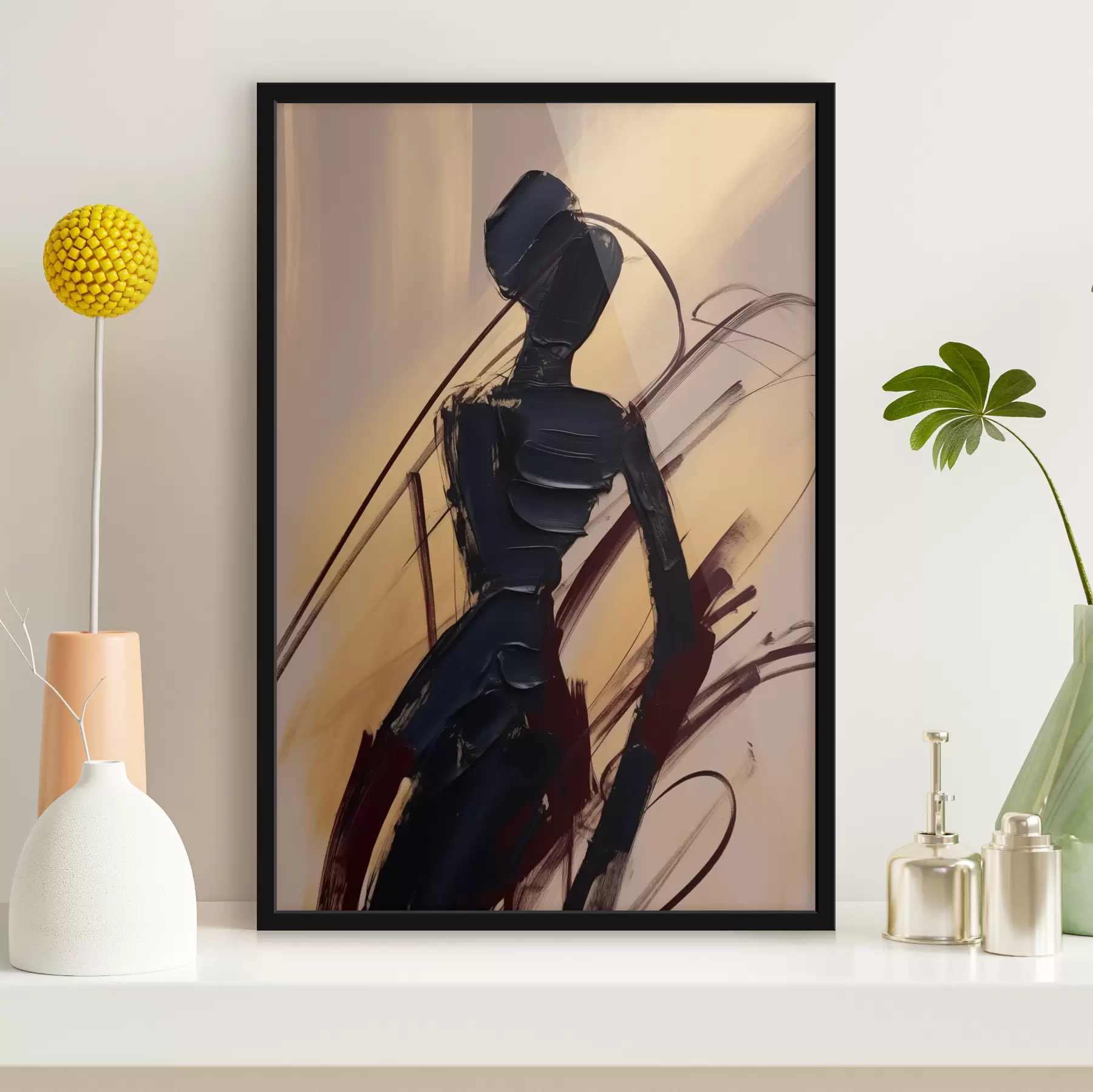 murales de pared Silueta abstracta f47345