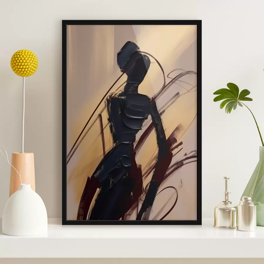 murales de pared Silueta abstracta f47345