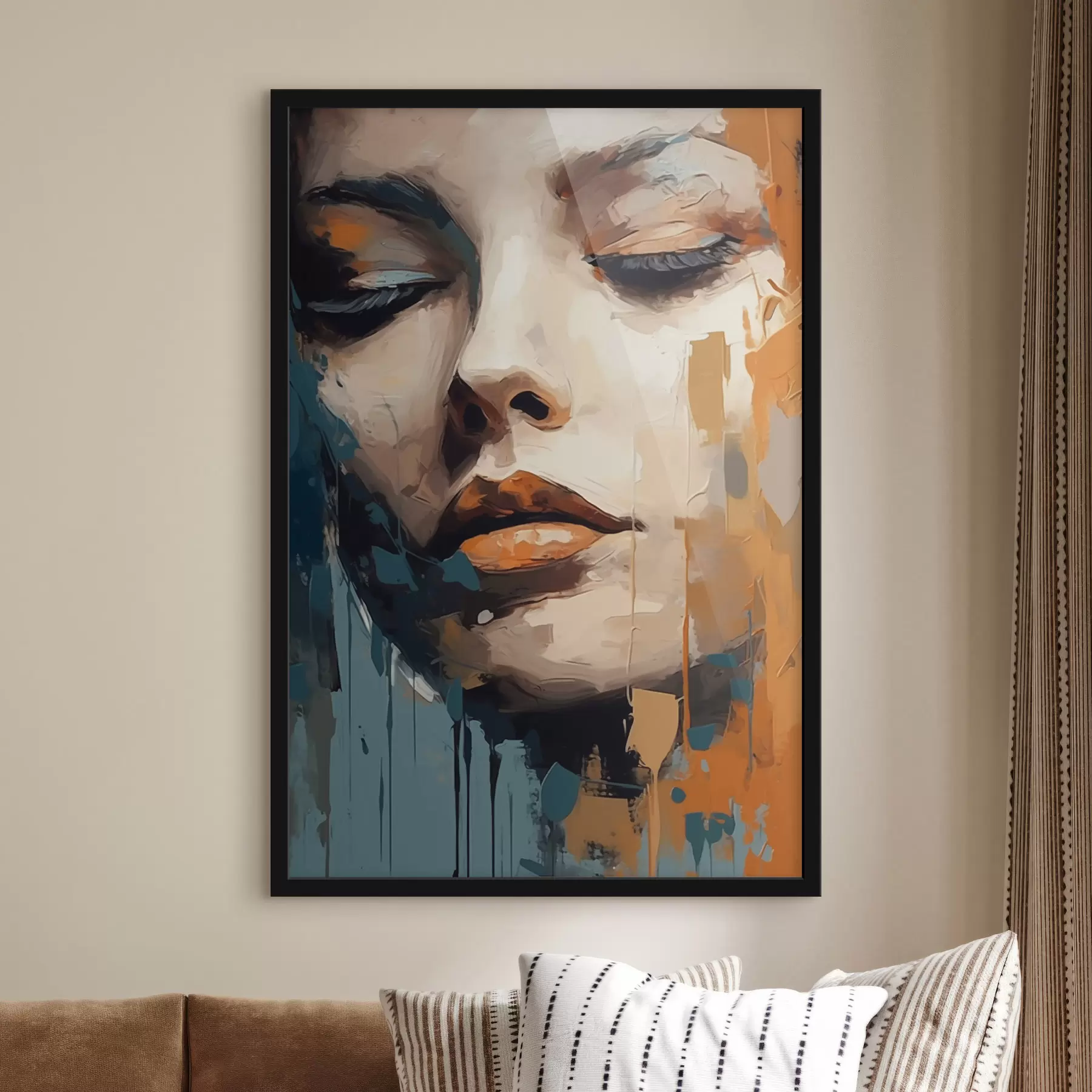 murales de pared Retrato abstracto f47349