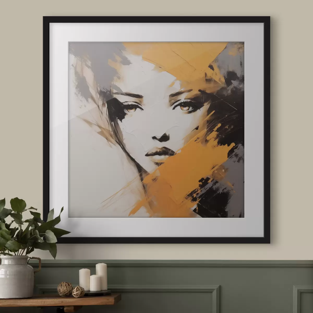 Poster Retrato abstracto f47350