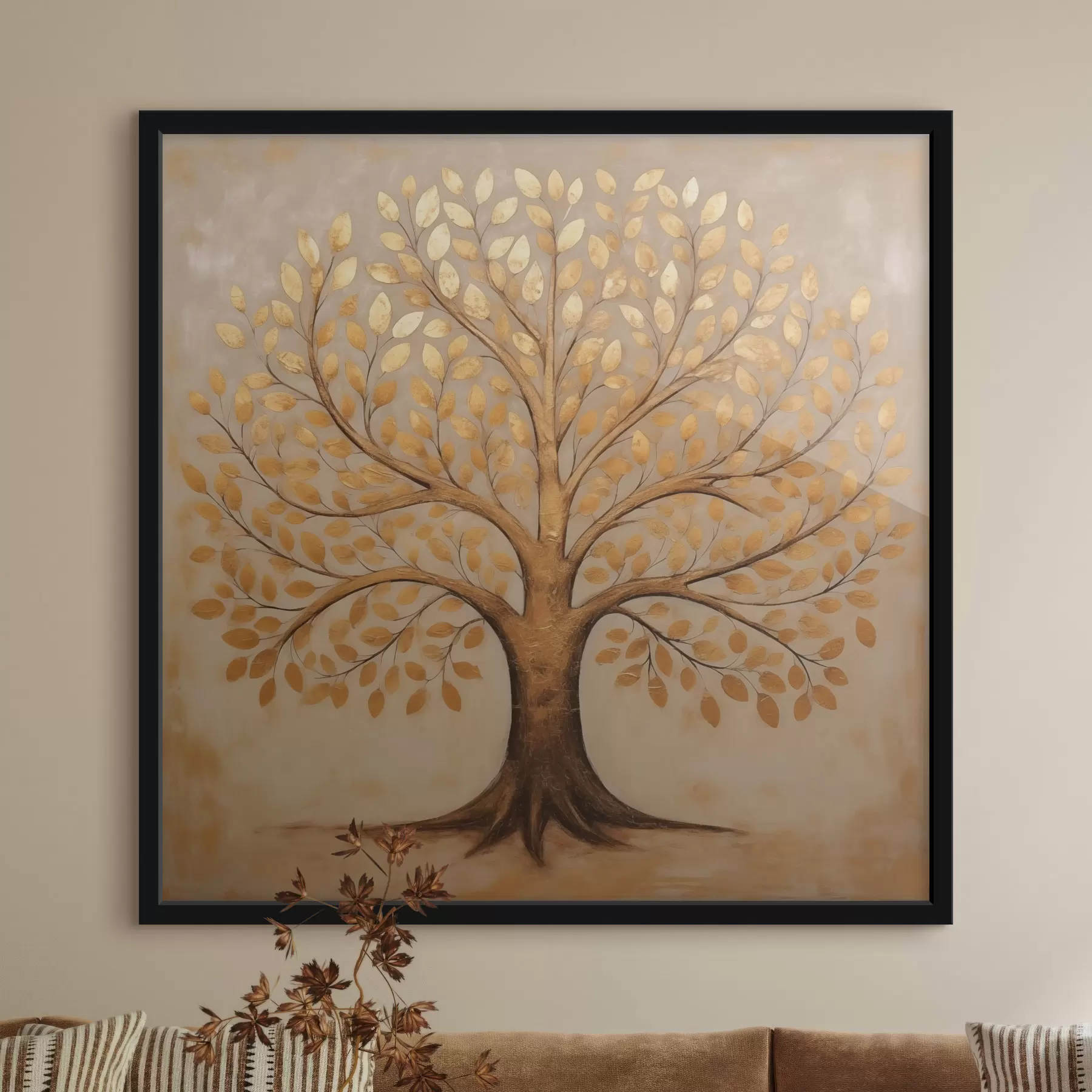 murales de pared Leopardo con bufanda f47371