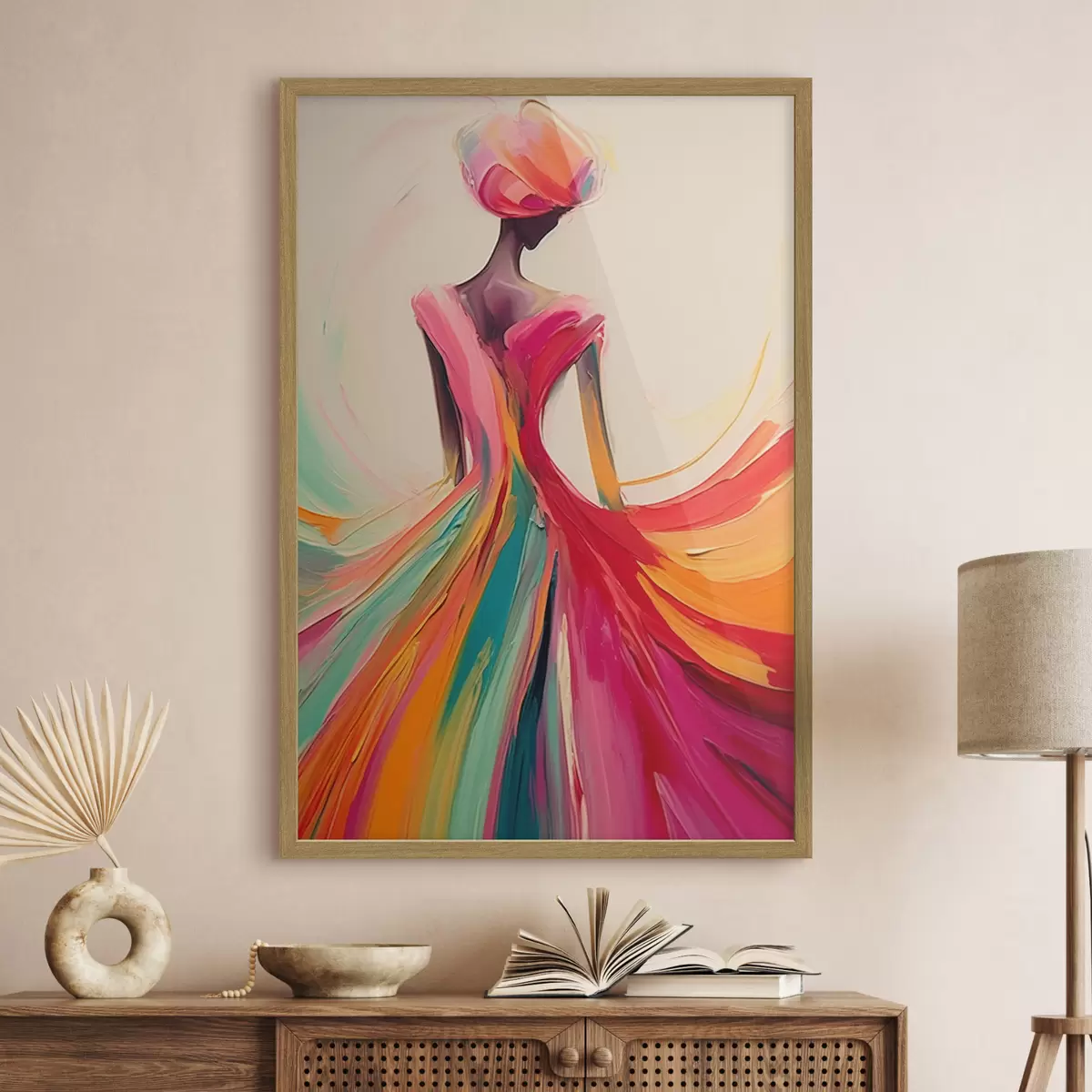 Poster Chica abstracta f47400