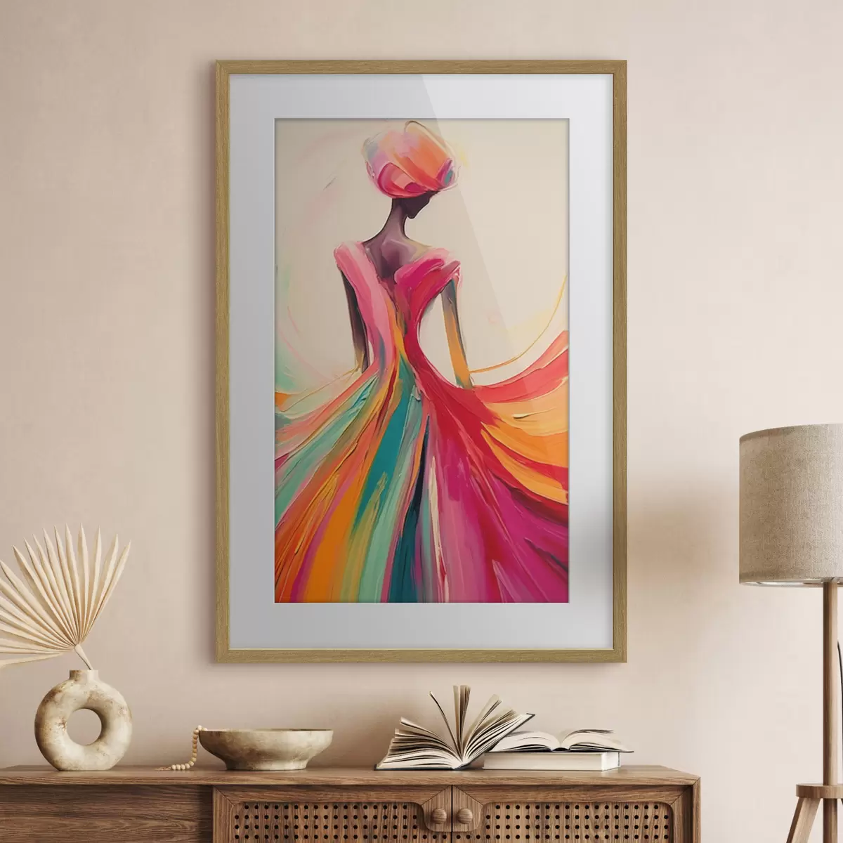 Poster Chica abstracta f47400