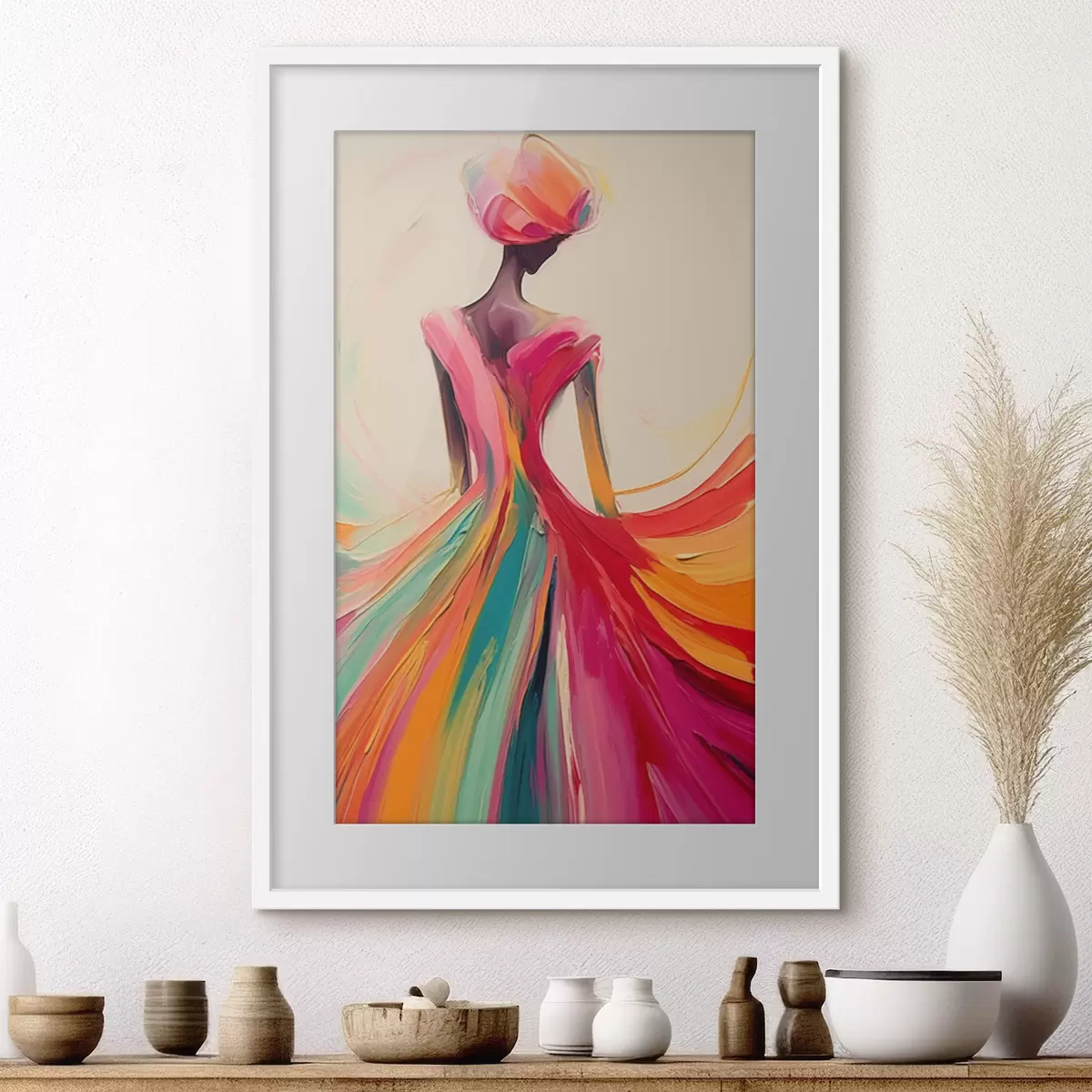 Poster Chica abstracta f47400