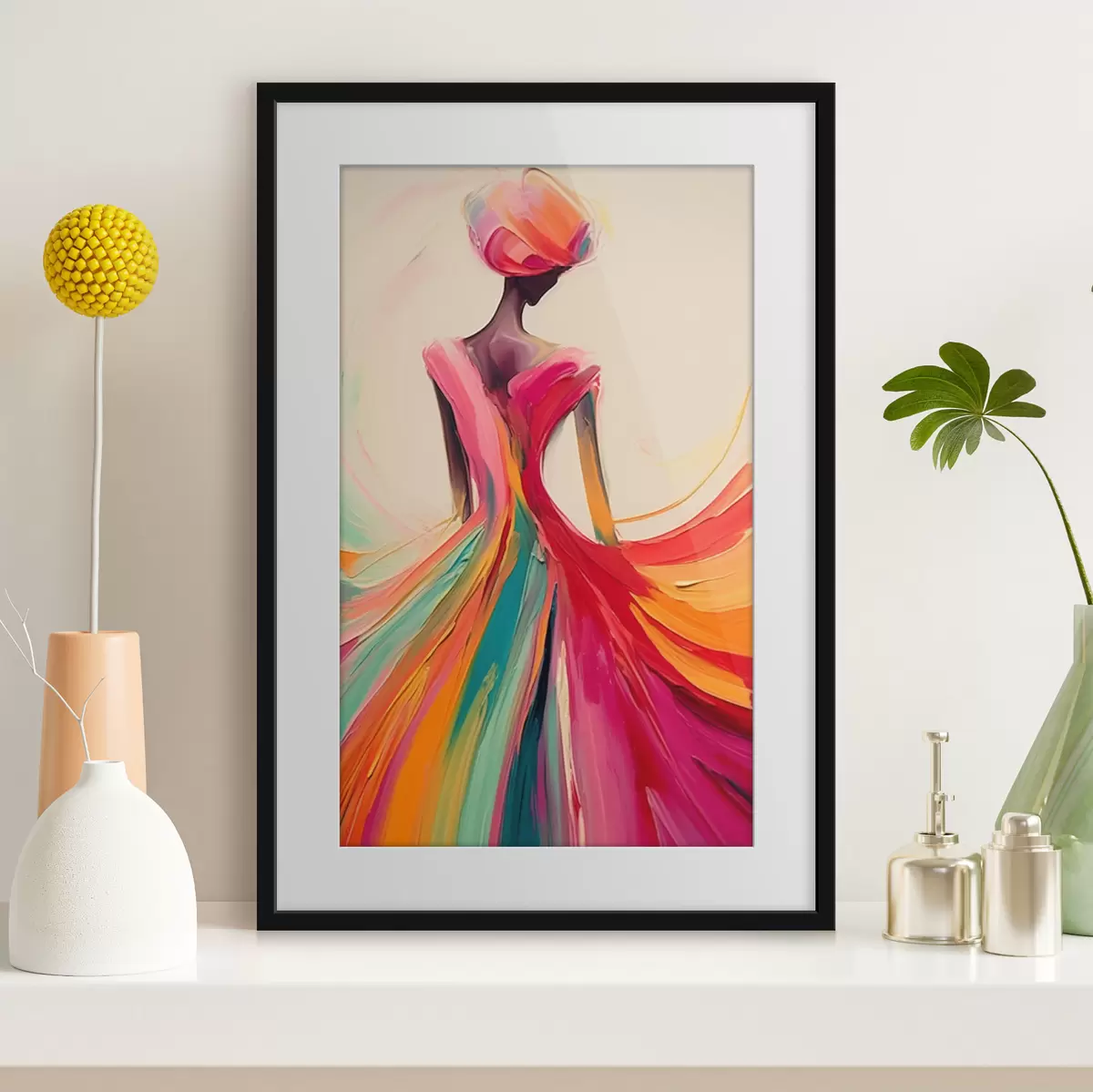 Poster Chica abstracta f47400