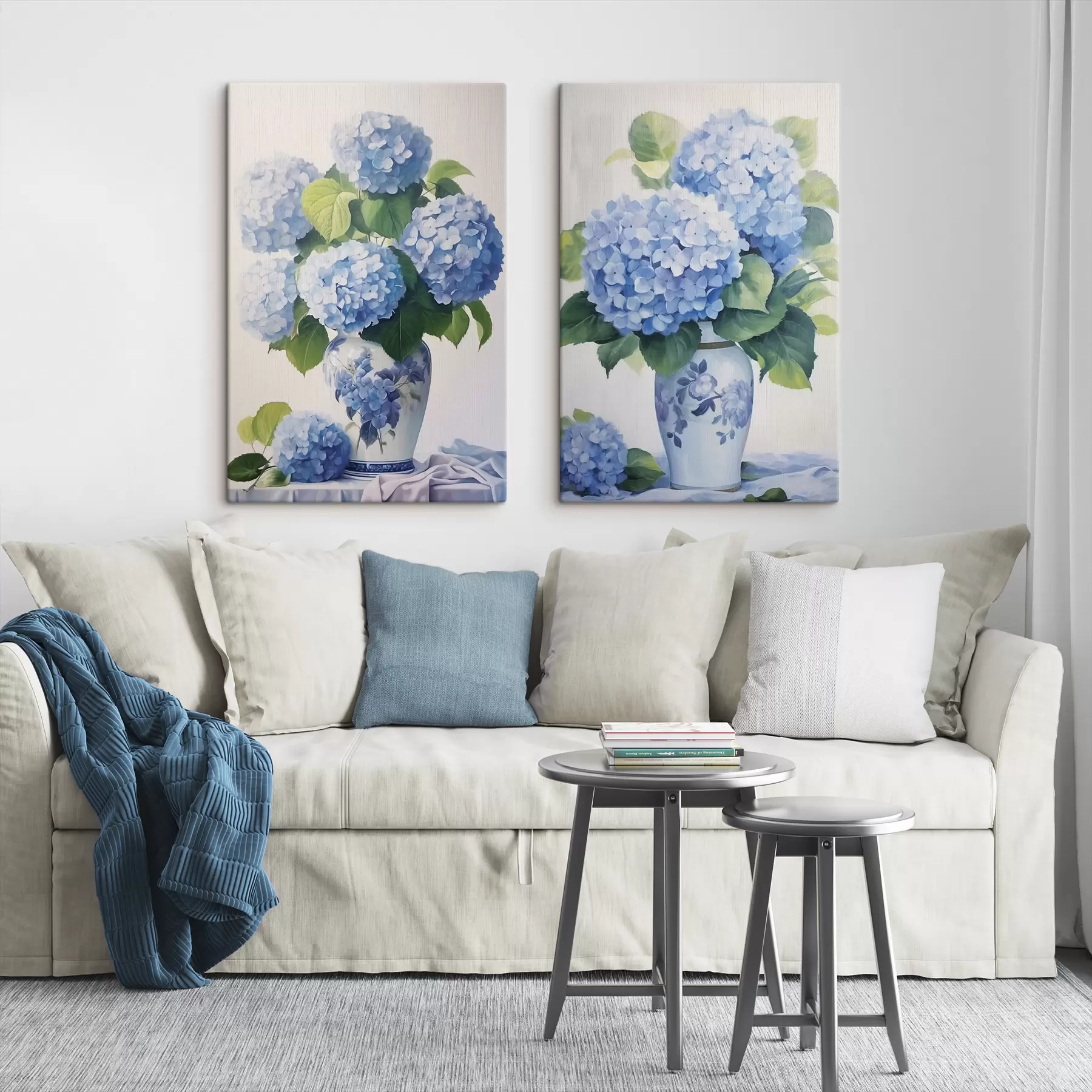 murales de pared Hortensias m01202