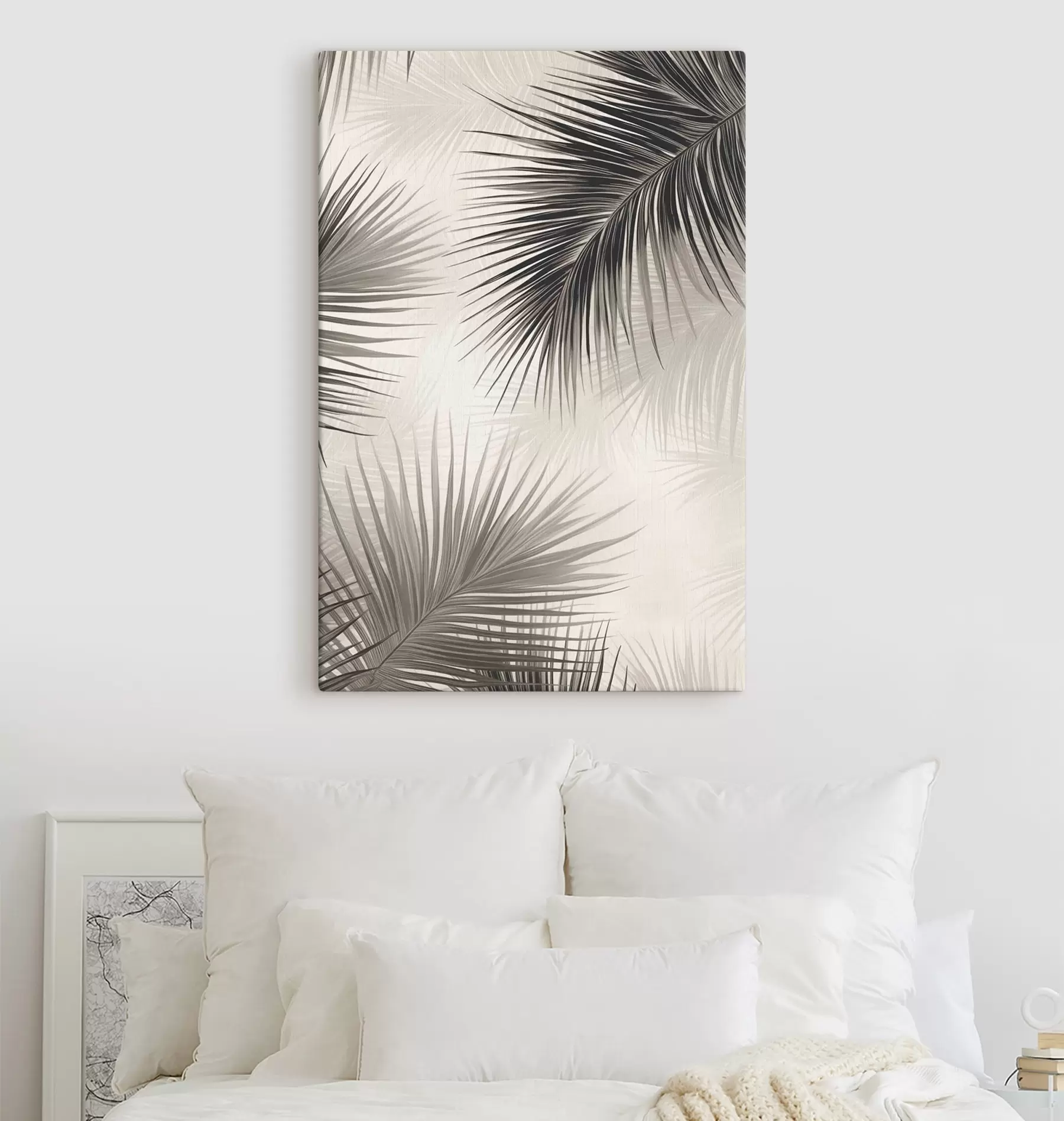 murales de pared Ramas de palmera pintadas s47505