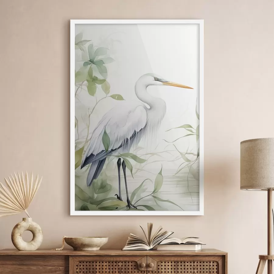 murales de pared Cigüeña f47509