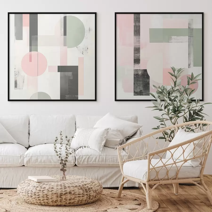 murales de pared Abstracciones geométricas d01039