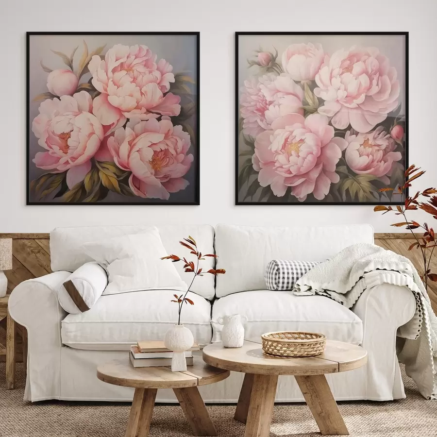 murales de pared Peonías d01129