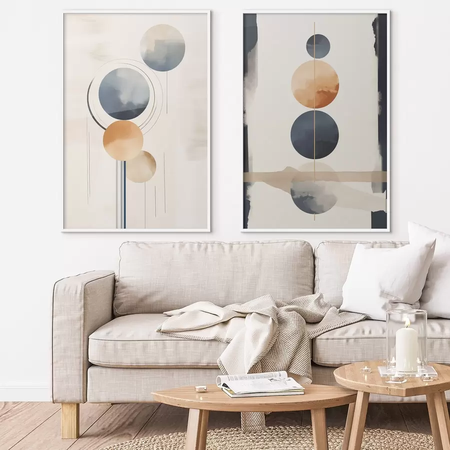 murales de pared Esferas abstractas d01133