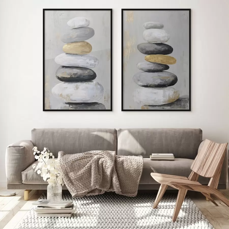 murales de pared piedras grandes al estilo de la pintura d01181