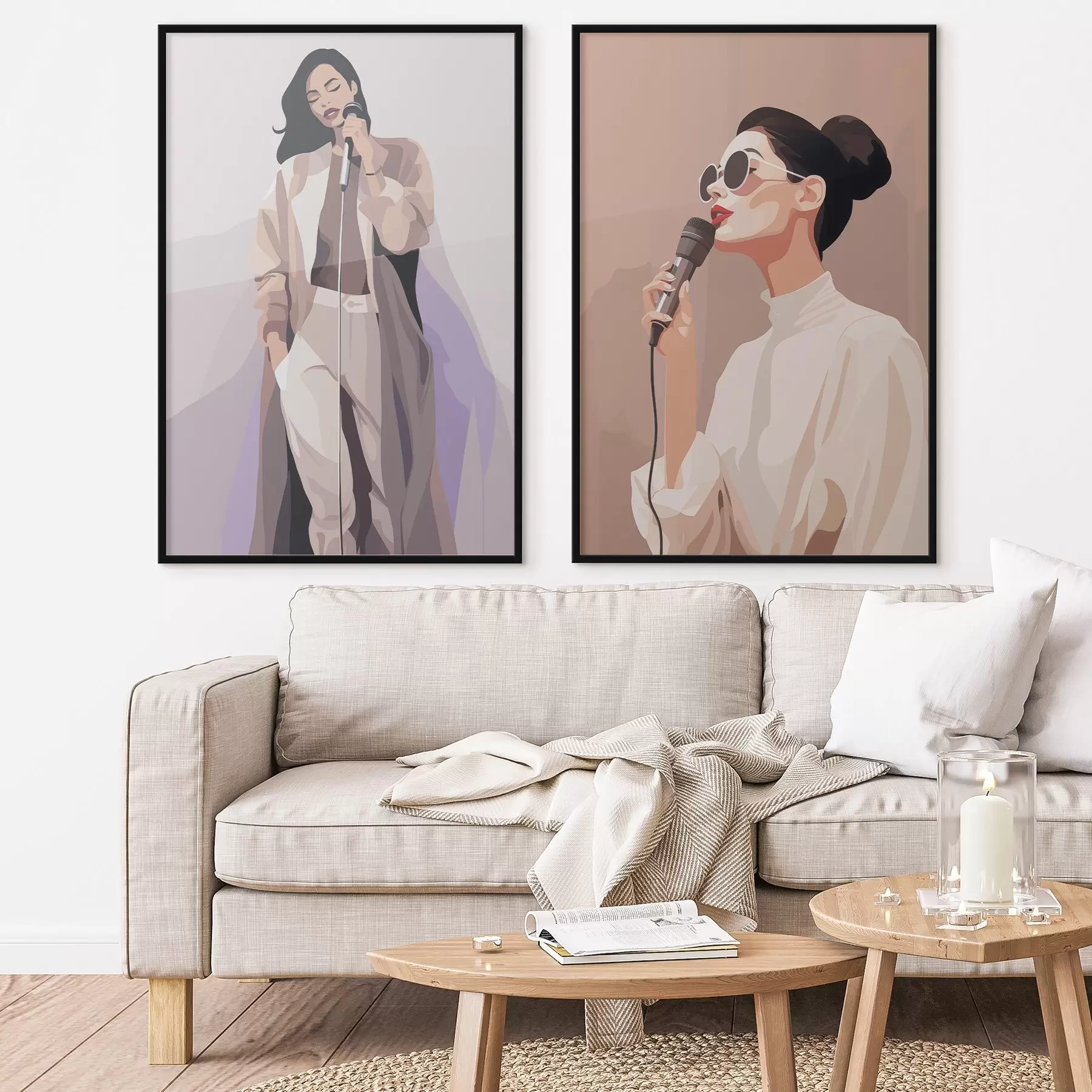 murales de pared Cantante d01191