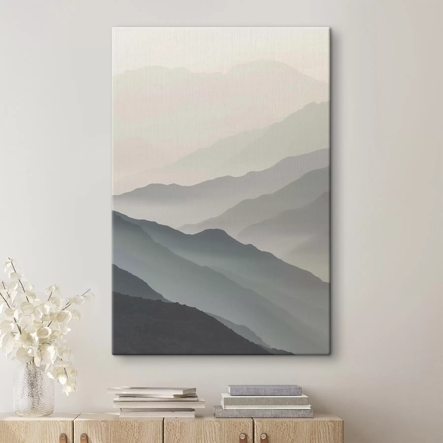 murales de pared Montañas en la niebla s47619