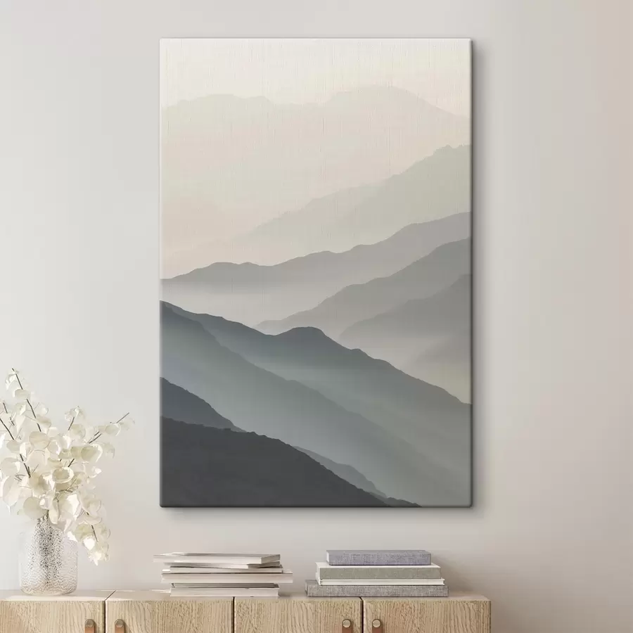 murales de pared Montañas en la niebla s47619