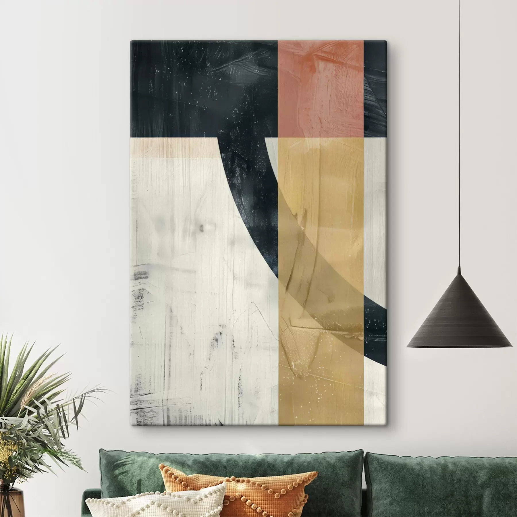 murales de pared Formas geométricas sobre fondo de hormigón s47634