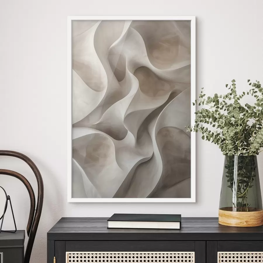 murales de pared Imitación de ondas volumétricas f47629