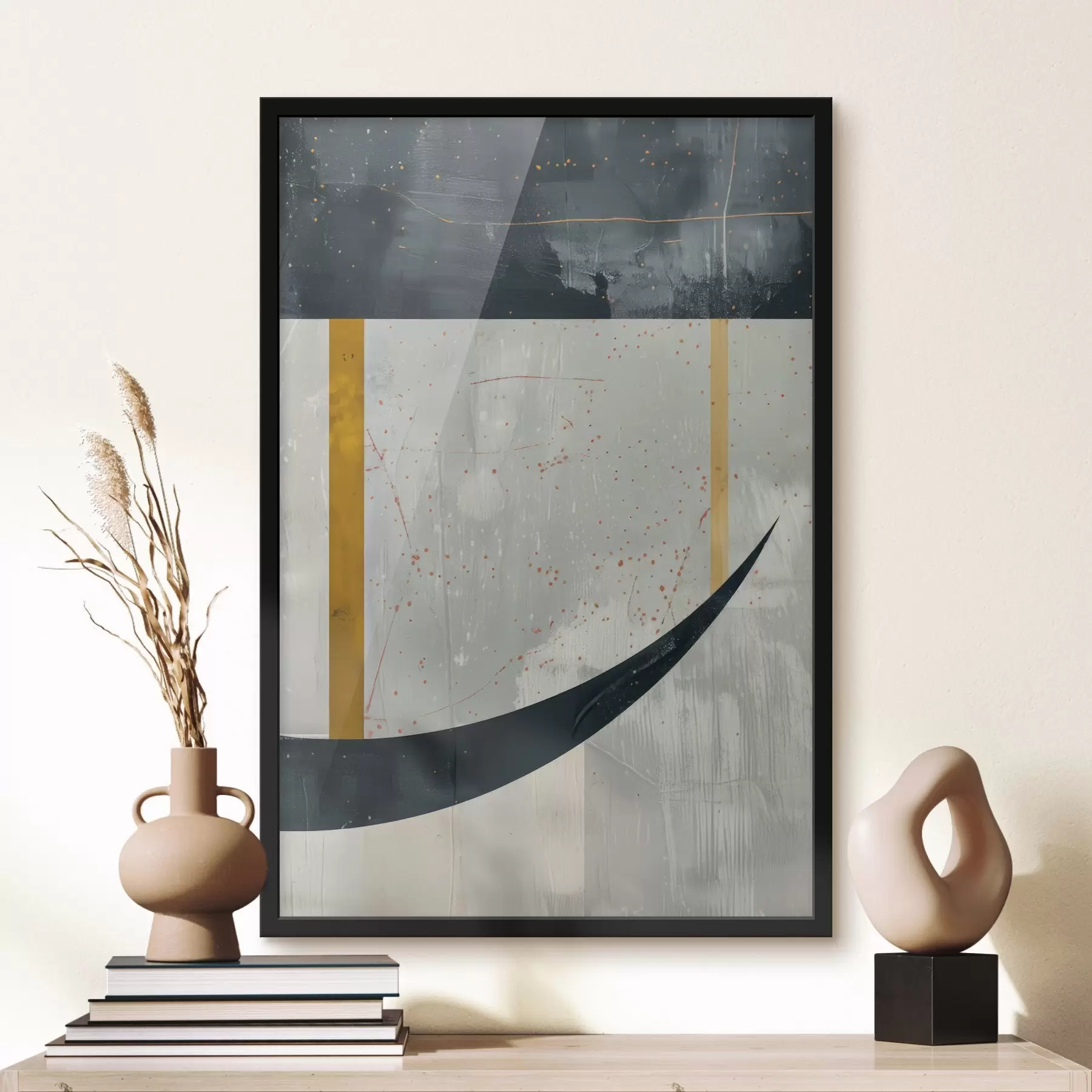 murales de pared Geometría, formas sobre un fondo concreto f47635