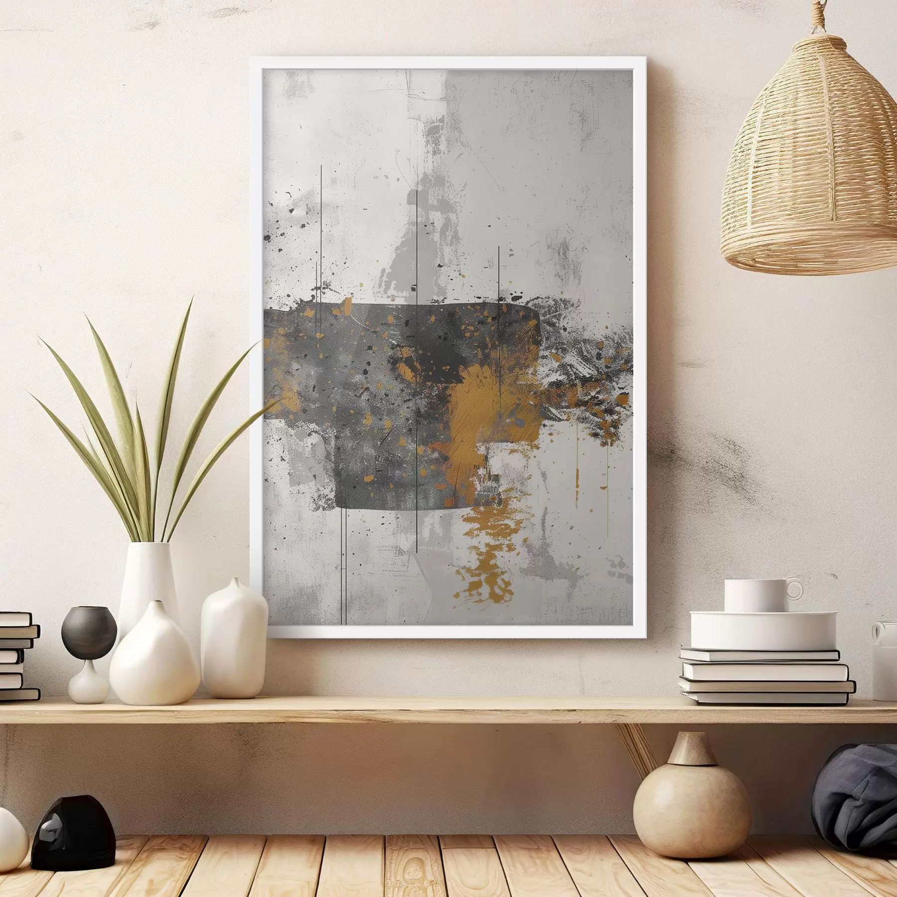 murales de pared Abstracto, salpicaduras, imitación de pintura sobre fondo de hormigón. f47637