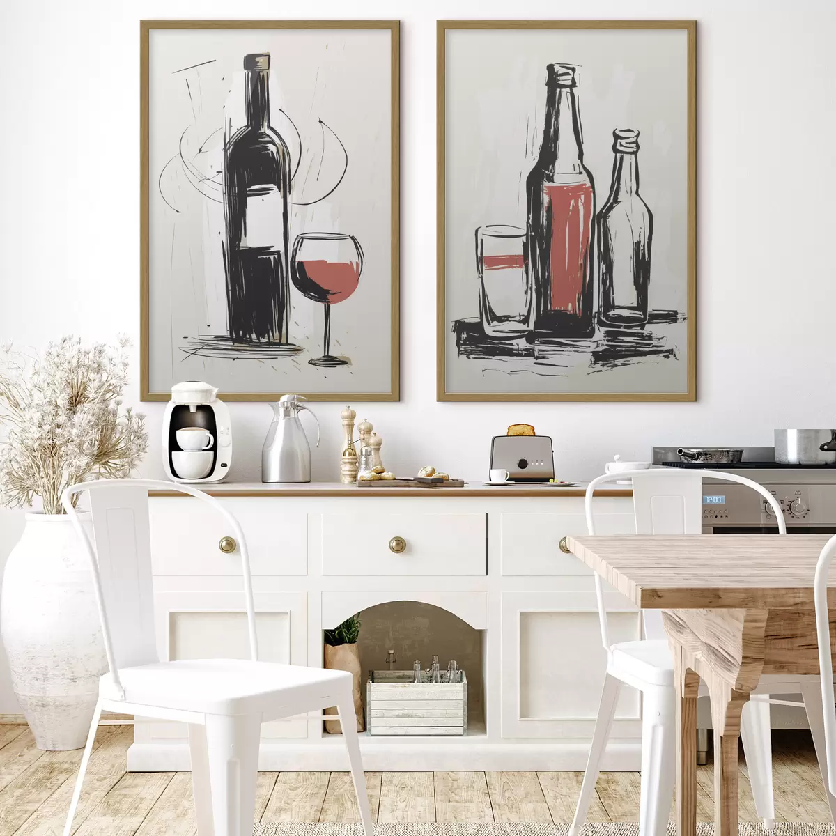 Poster Botellas y vidrio d01223