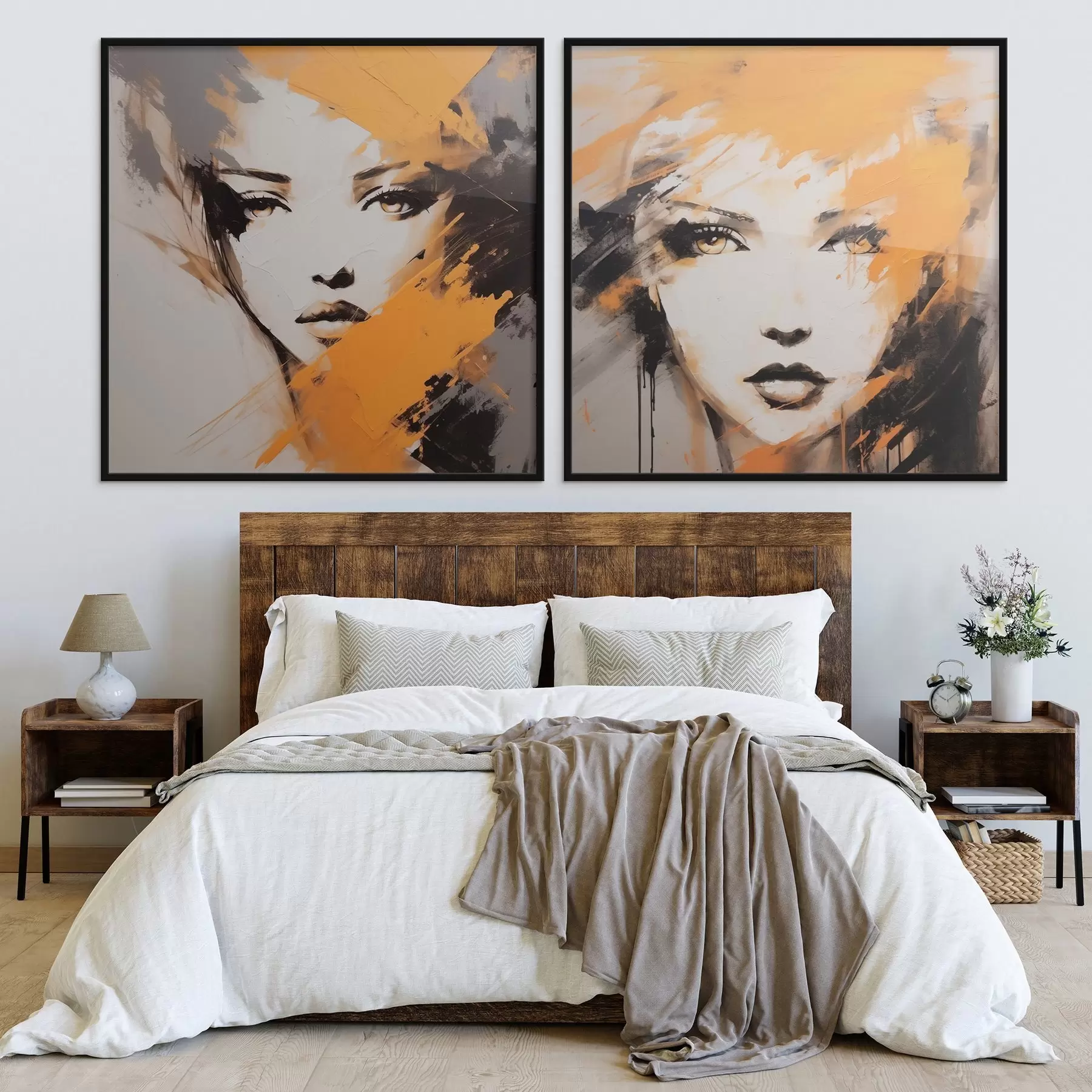 murales de pared Retratos abstractos d01197