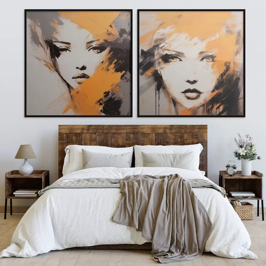 murales de pared Retratos abstractos d01197