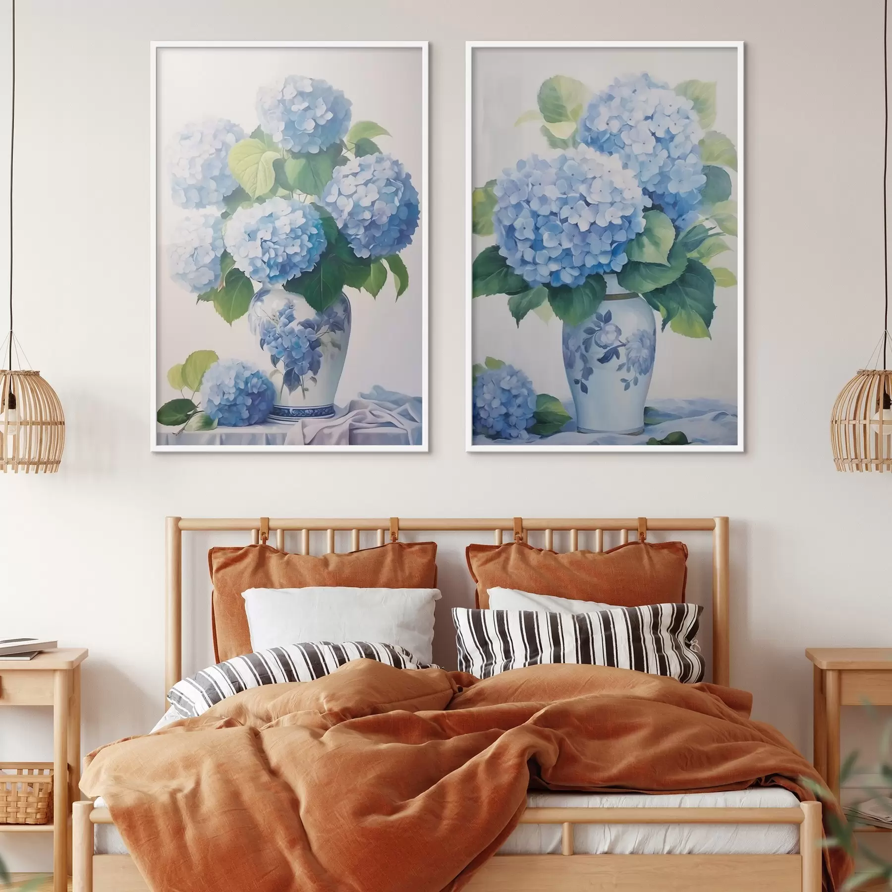murales de pared Hortensias d01202
