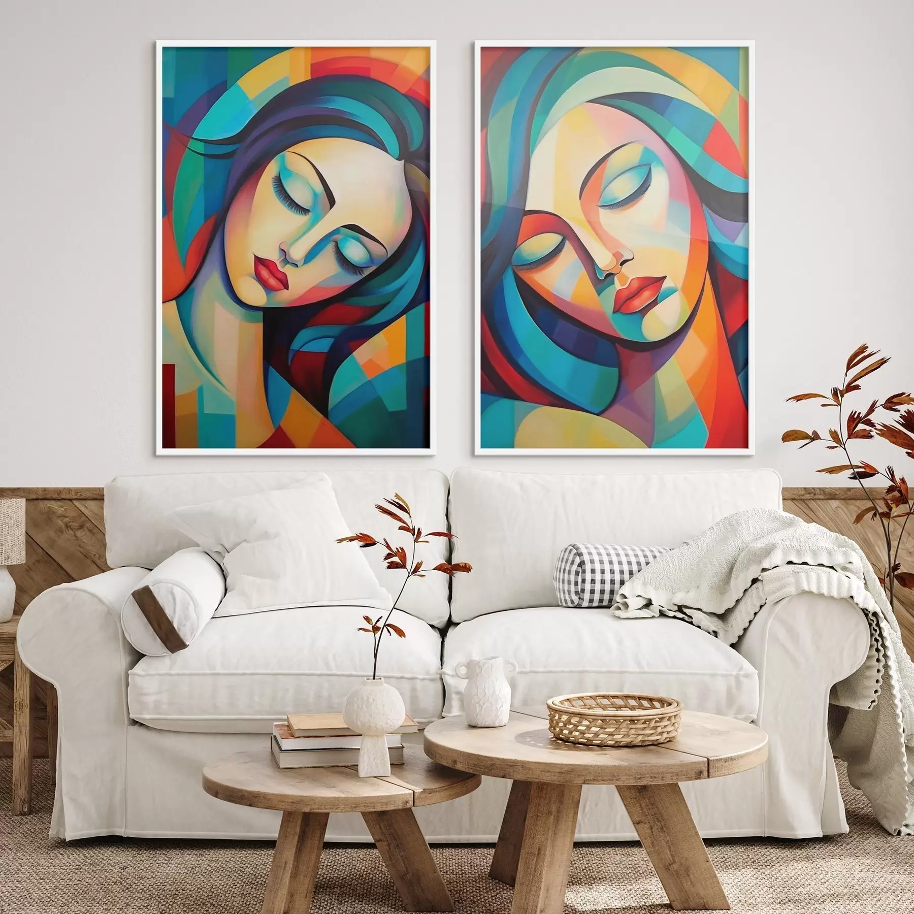 murales de pared Retratos abstractos d01203