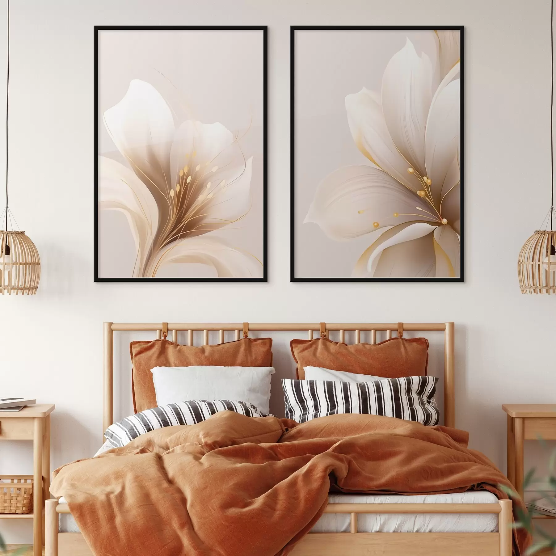 murales de pared Lirios d01205