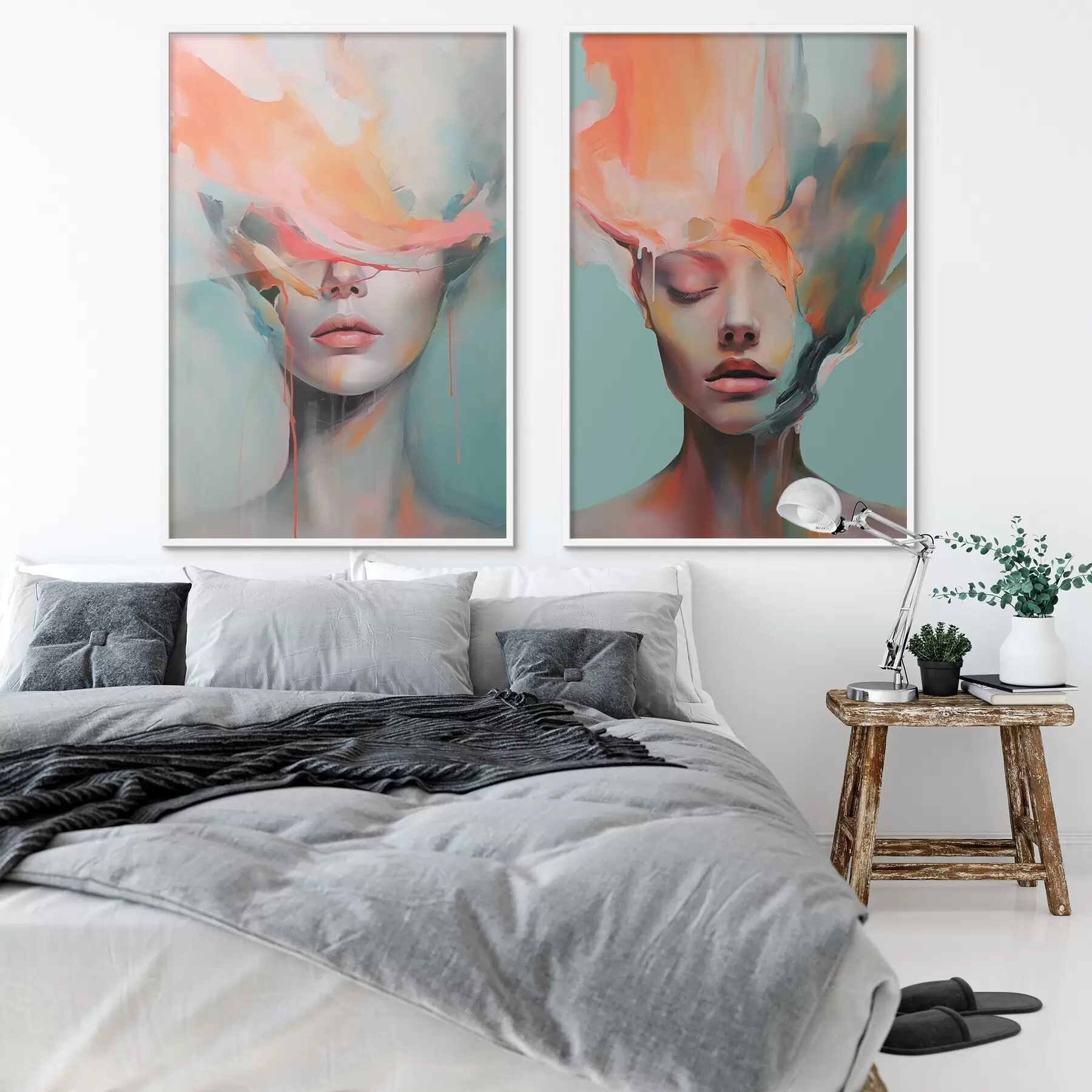 murales de pared Retratos abstractos d01211