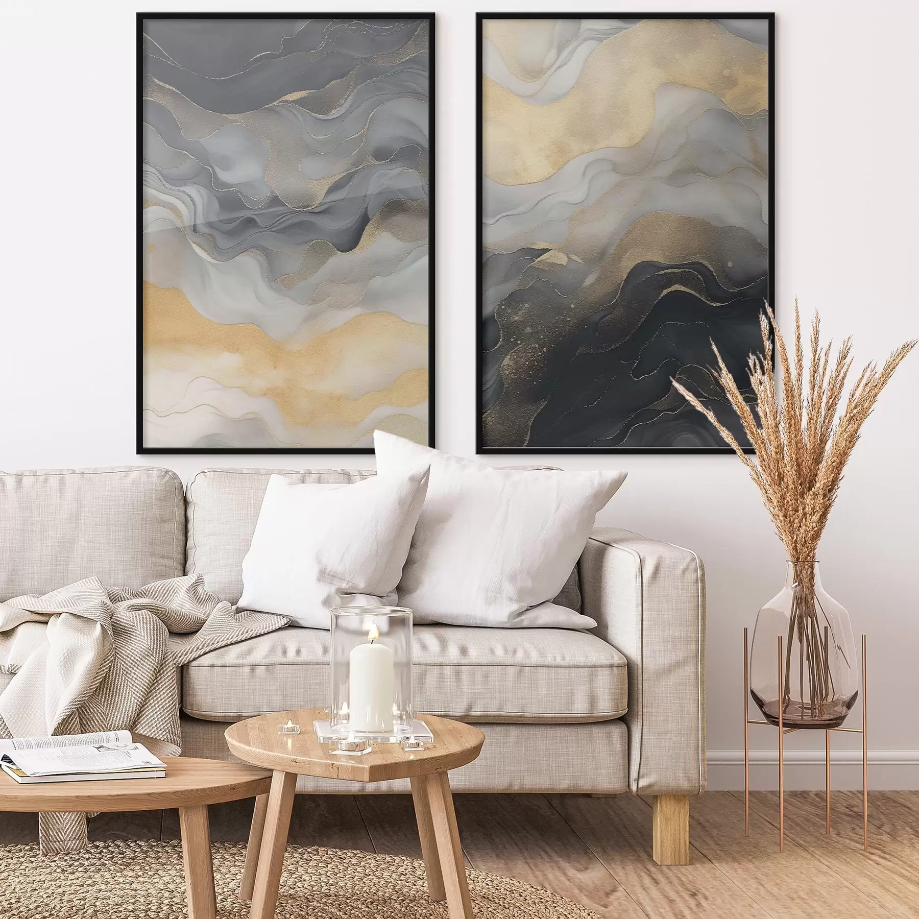 murales de pared Fluidos, abstracto d01254