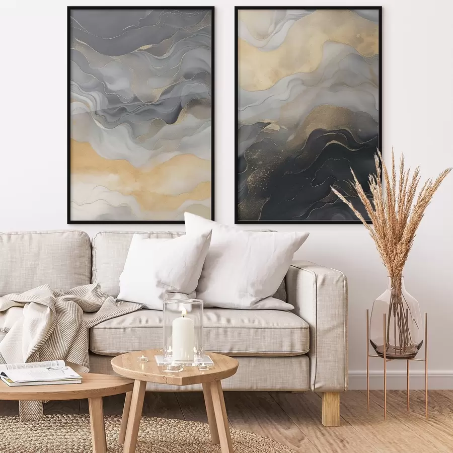 murales de pared Fluidos, abstracto d01254