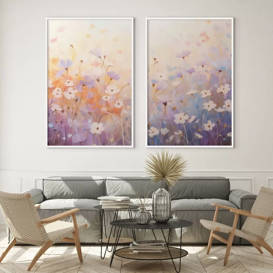 murales de pared Pequeñas flores silvestres d01255