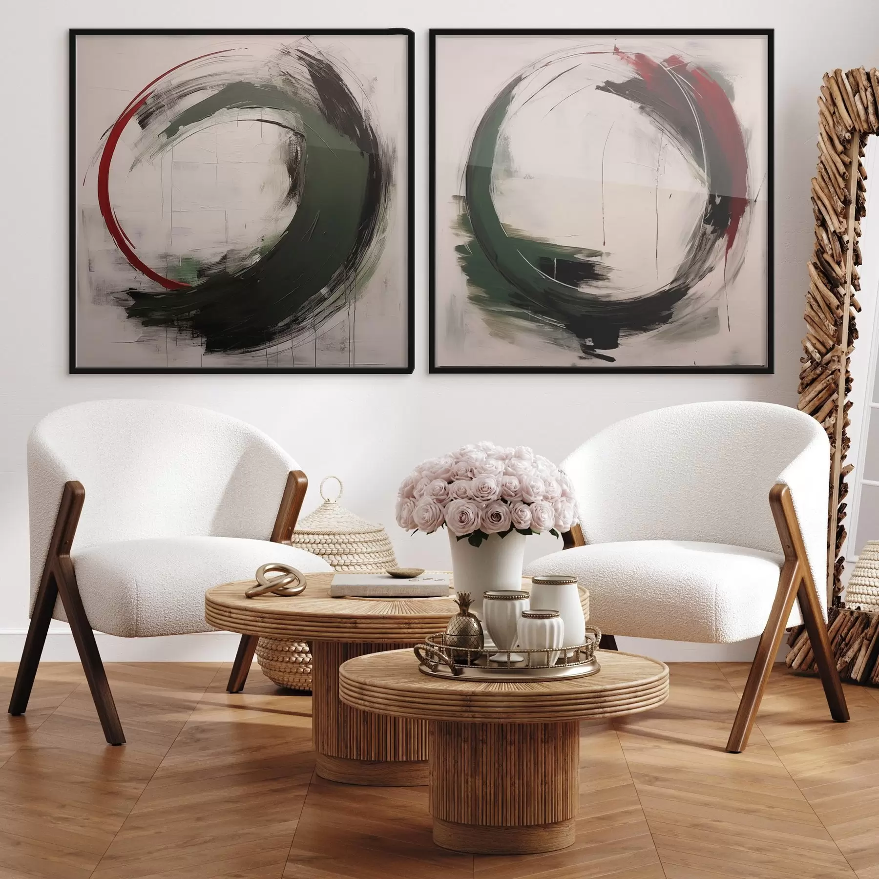 murales de pared Círculos abstractos d01207