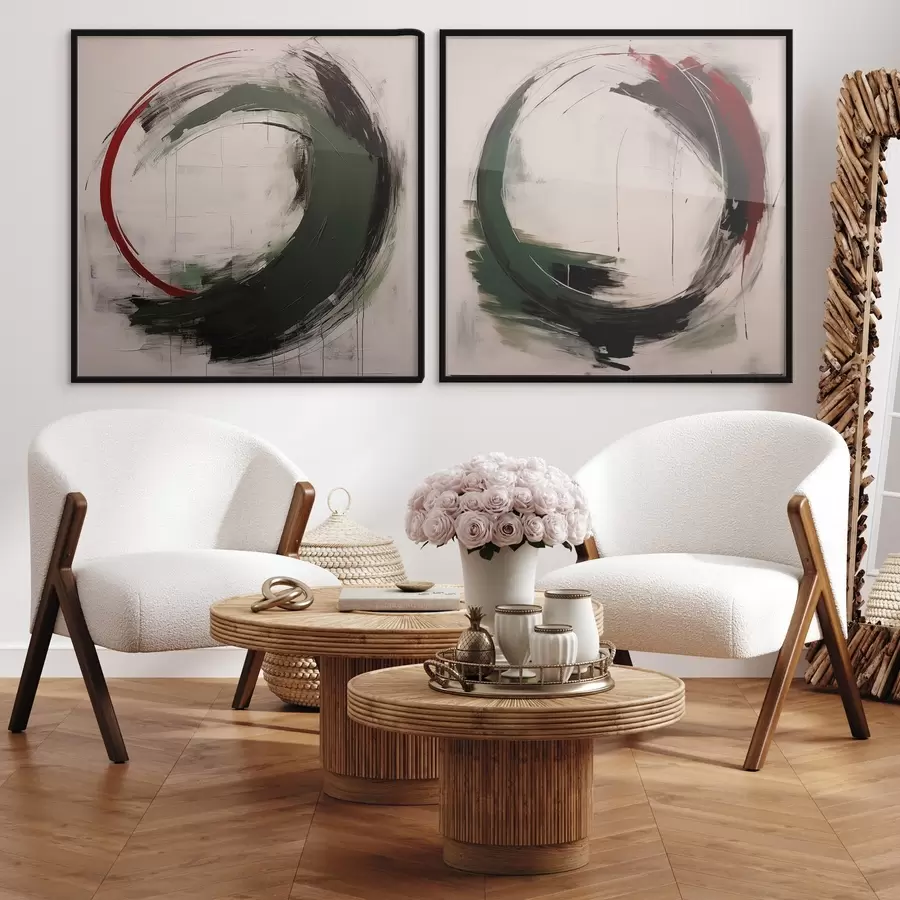 murales de pared Círculos abstractos d01207