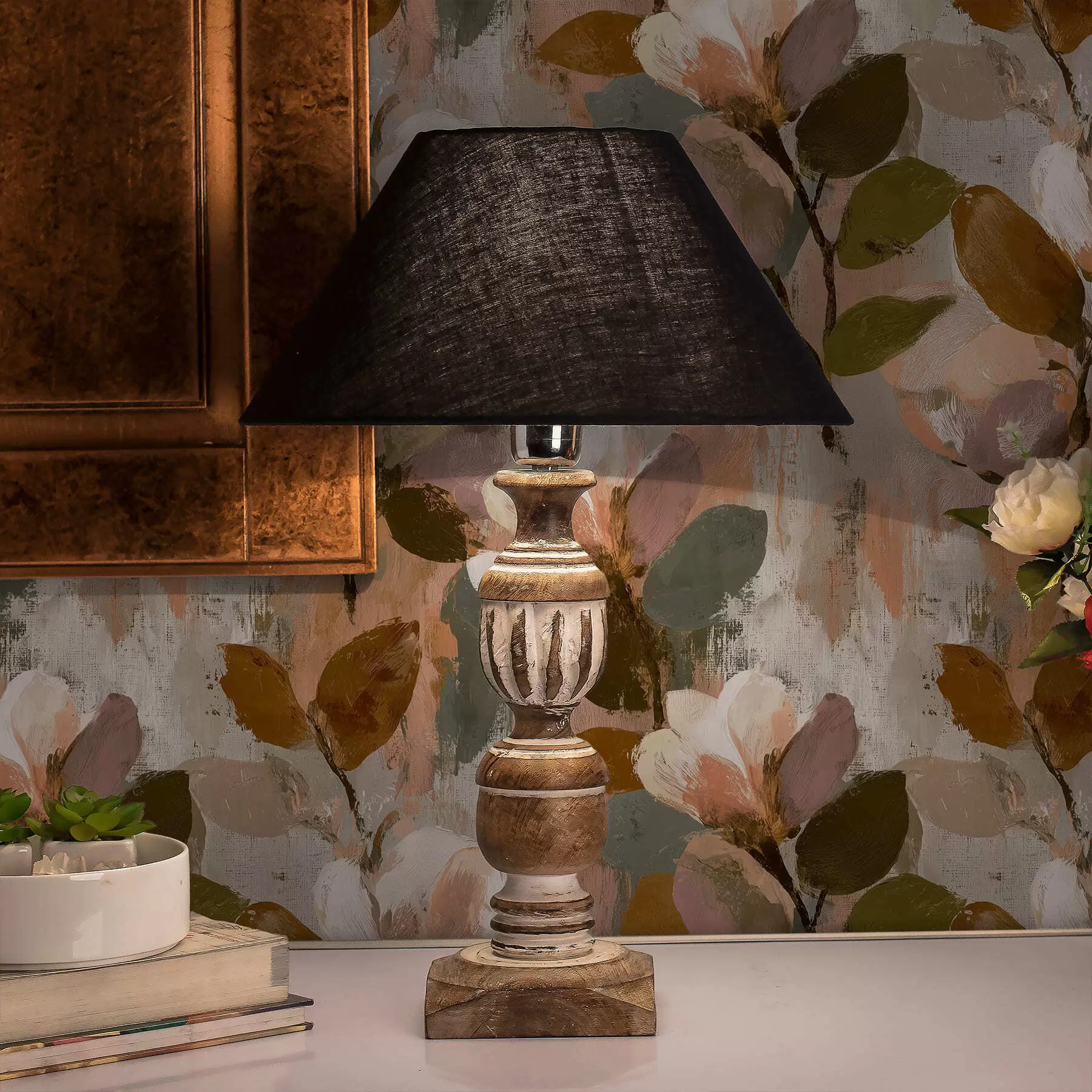 murales de pared Pinceladas florales a00968