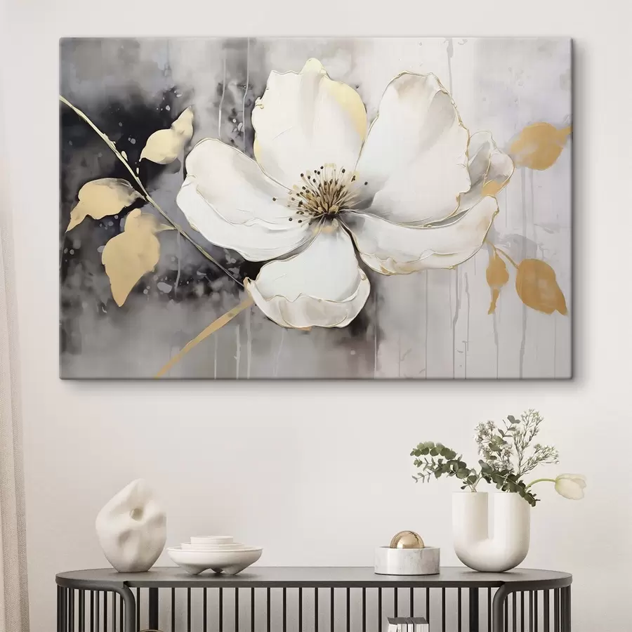 murales de pared Gran flor abstracta s47643