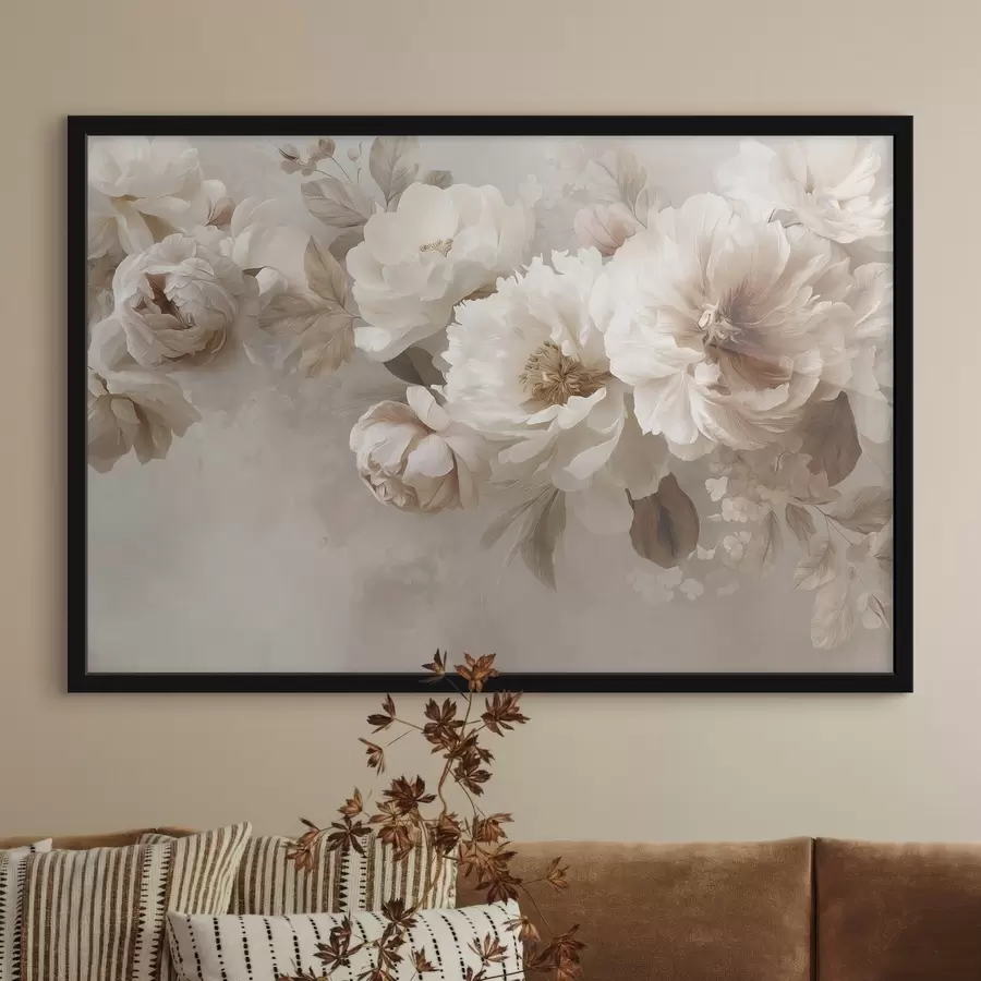 murales de pared Flores grandes y hermosas f47641