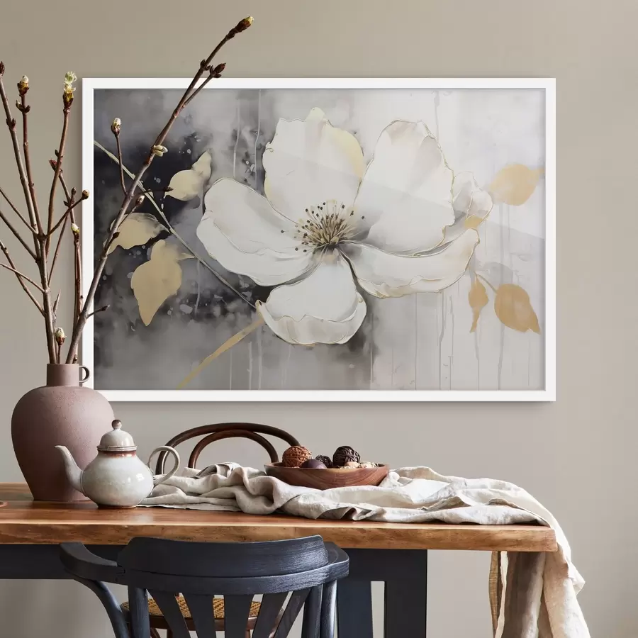 murales de pared Gran flor abstracta f47643