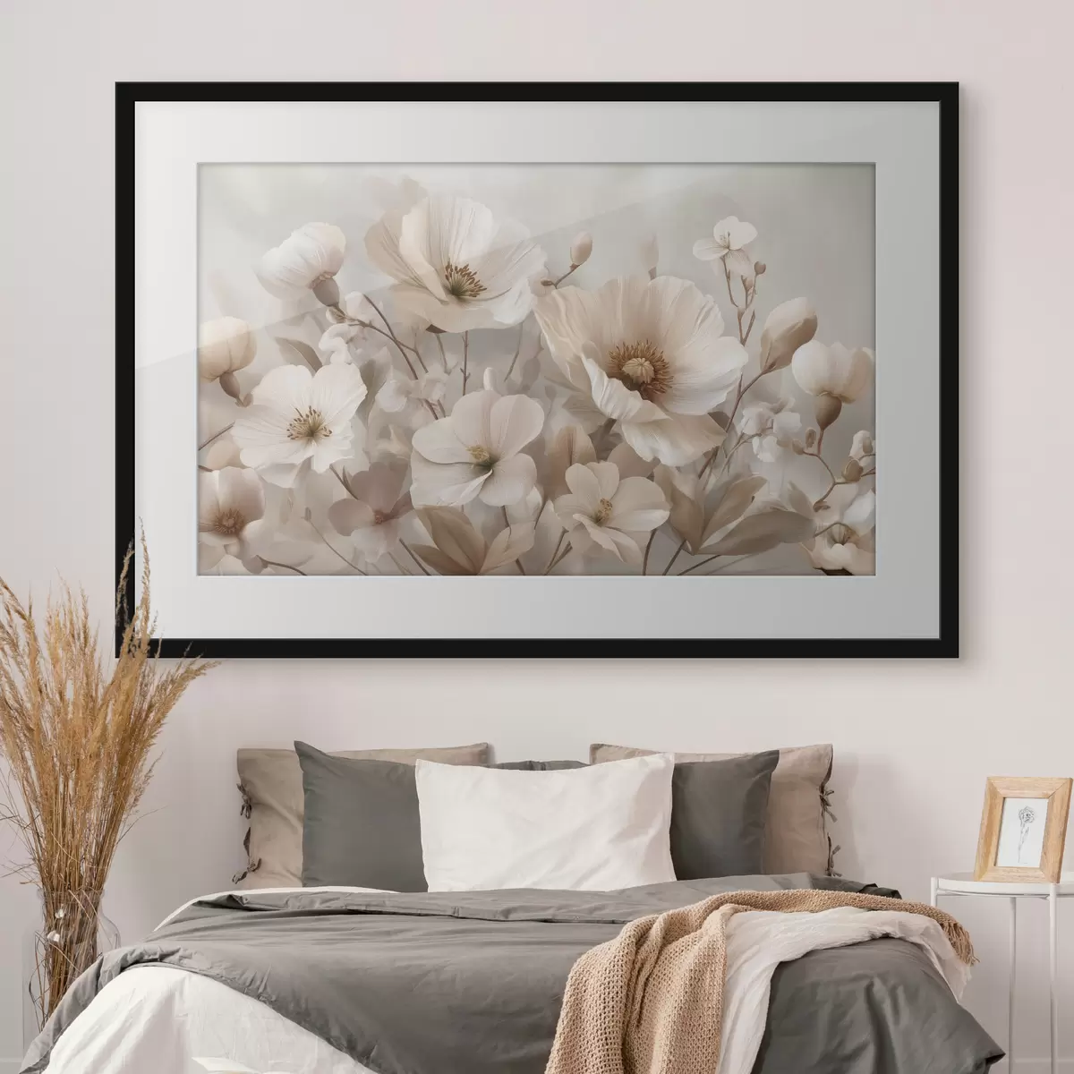 Poster Flores grandes sobre fondo claro f47645