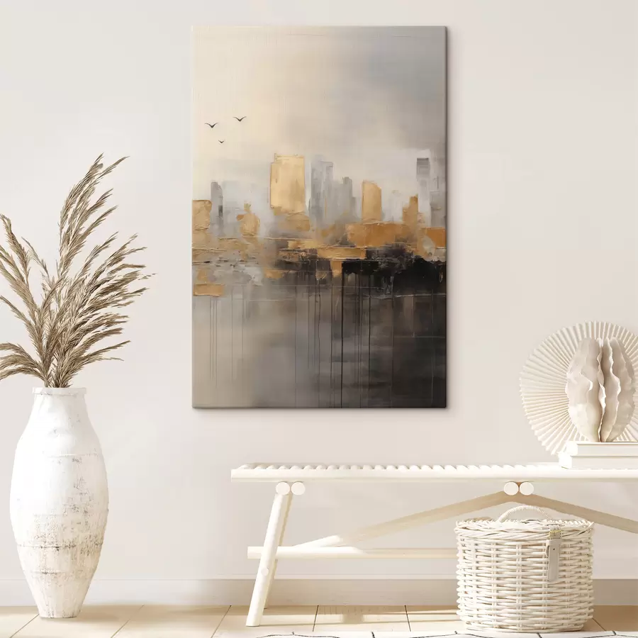 murales de pared Una ciudad en tonos tranquilos s47673
