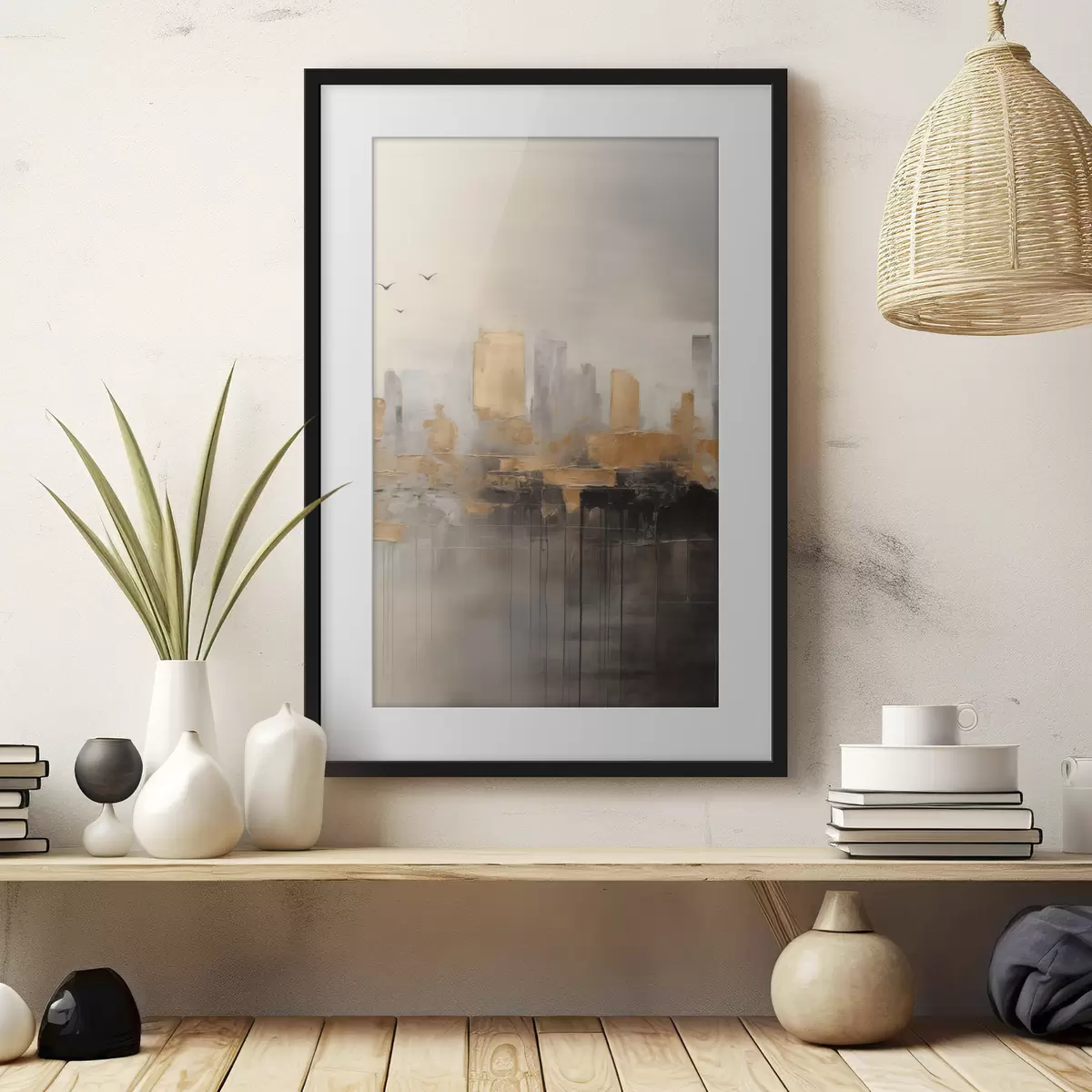 Poster Una ciudad en tonos tranquilos f47673
