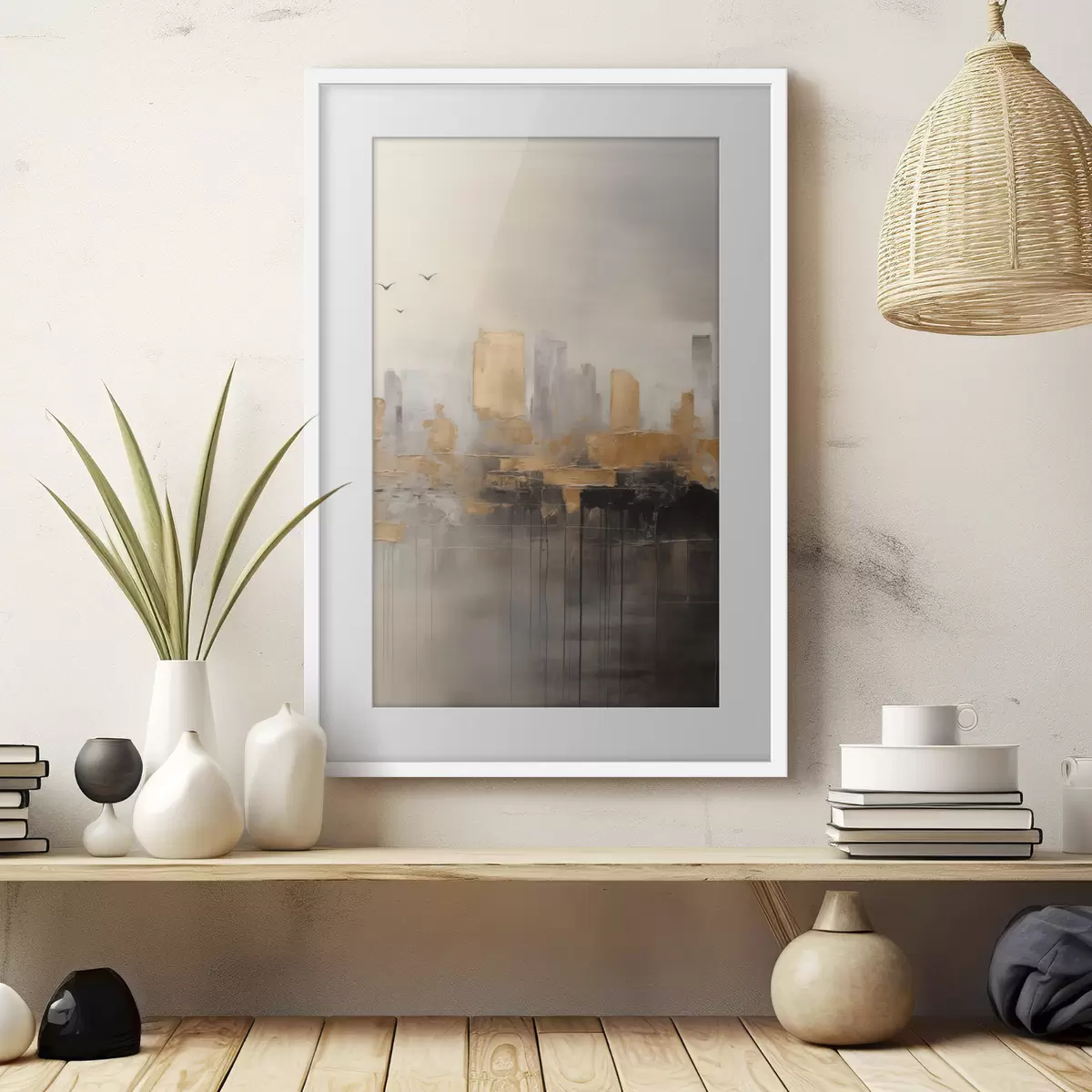 Poster Una ciudad en tonos tranquilos f47673