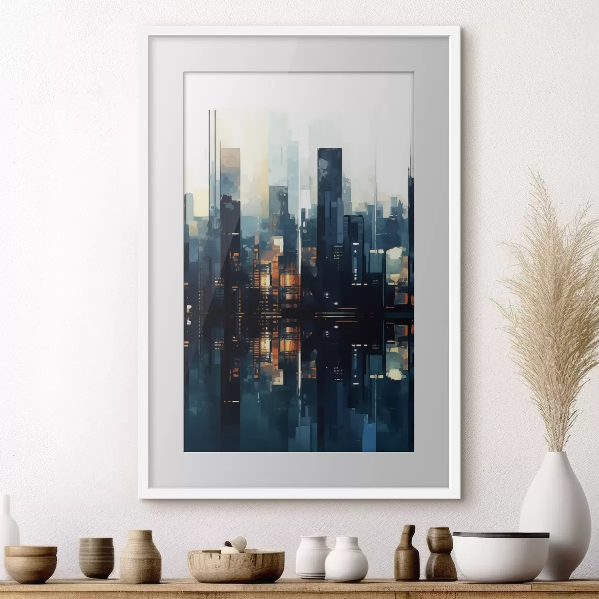 Poster Atardecer en una gran ciudad f47676